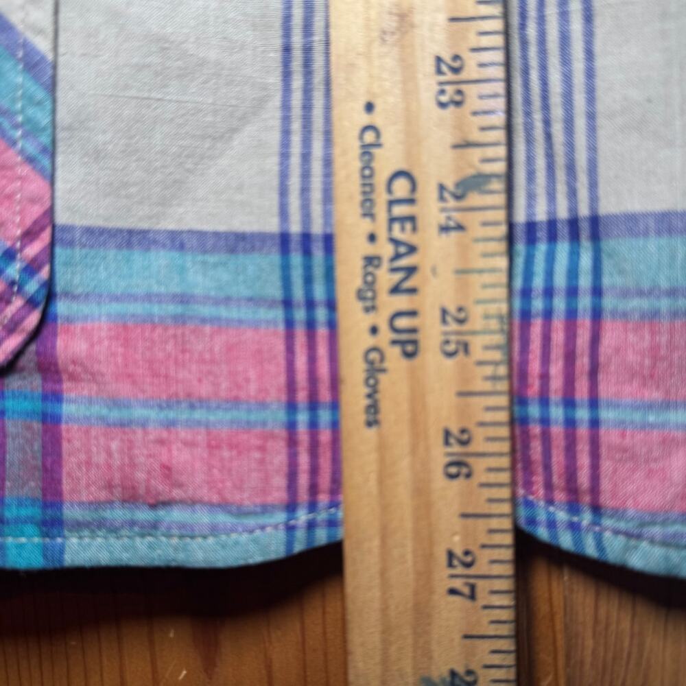 Country Suburbans Blazer 14‎ Multi Plaid Single Button Vintage Preppy Academic - Picture 5 of 8